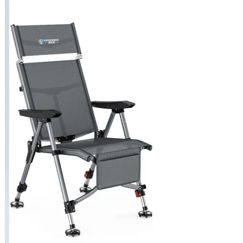 

Outdoor Fishing Chair - New Model Folding and Convenient Fishing Chair Ultra-lightweight, Multi-functional, All-terrain Recliner