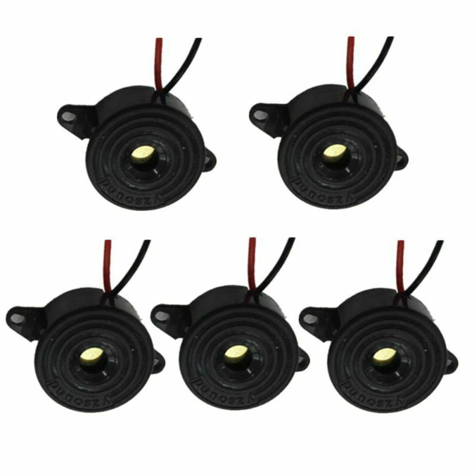 22mm Piezoelectric Buzzer Alarm 3-24V Active Continuous Sound 95dB Built-in Drive Circuit for Security DIY Car Accessories