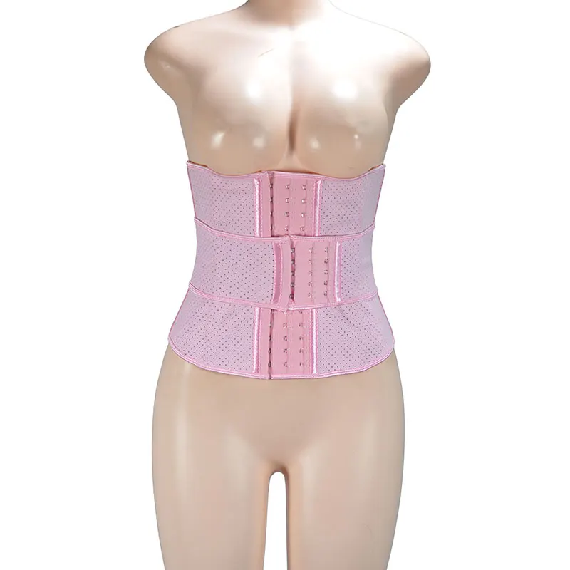 

28cm perforations short torso to strengthen binding women latex chassis original steel waist training corset