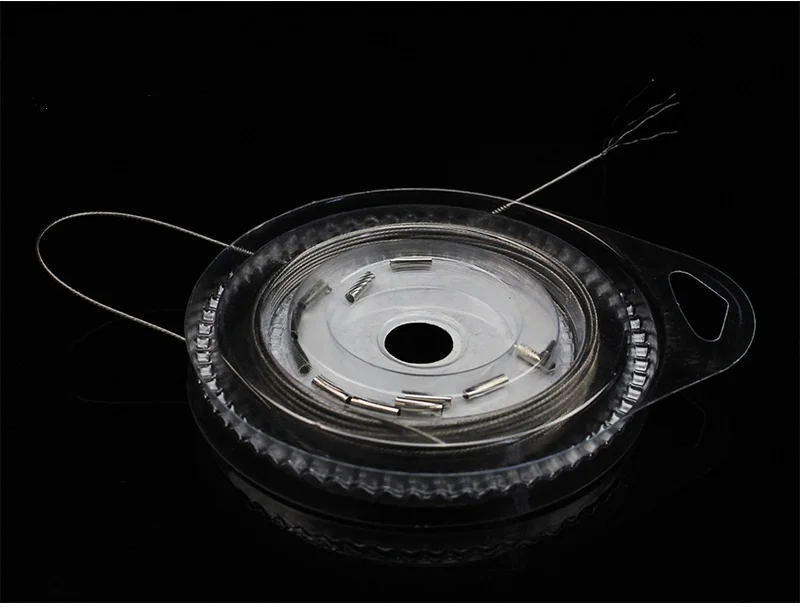 Stahl-Angelschnur 10M 7-Strang Geflochtener Angelschnur 10lbs-200lbs Hochfester Köder-Vorfachschnur für Meeresangelzubehör – Detail 8