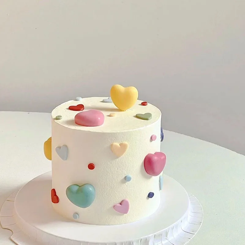 Cute Simulated Cake Model Birthday Cake Mold Shop Showcase Display Sample Decoration Party Table Ornaments Art Shooting Props