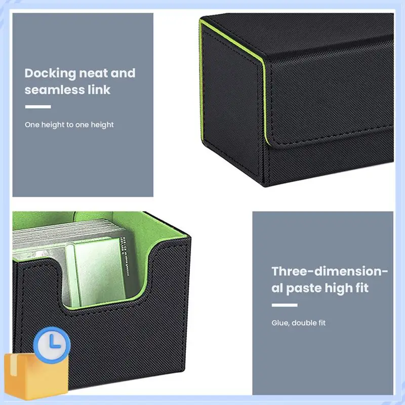 Popular 1 Piece Trading Card Deck Box Card Organizer Protectors Container For 100+ Cards Orange