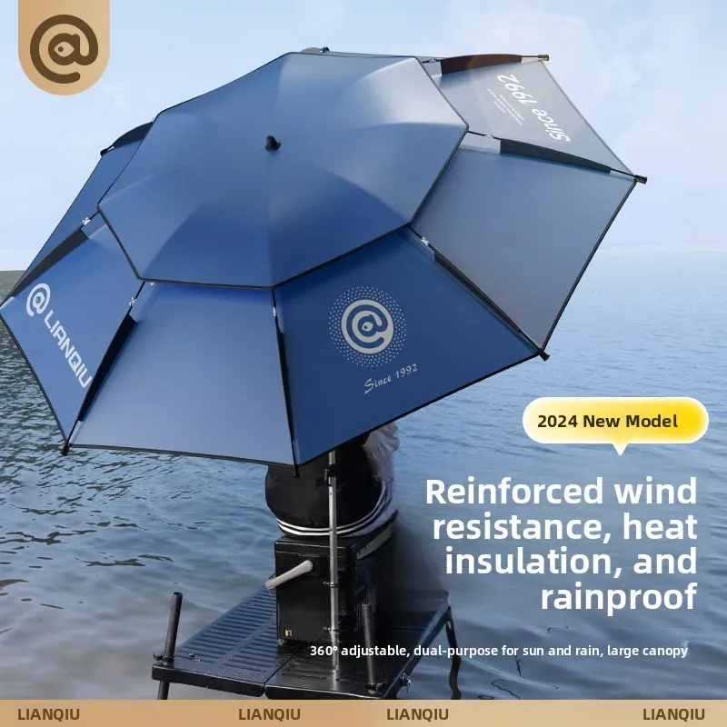 

Thiened Fiing Umbrella 2024 New pe Universal Joint Sunade Rainproof Large Fiing Umbrella Outdoor Cam Travel Gear