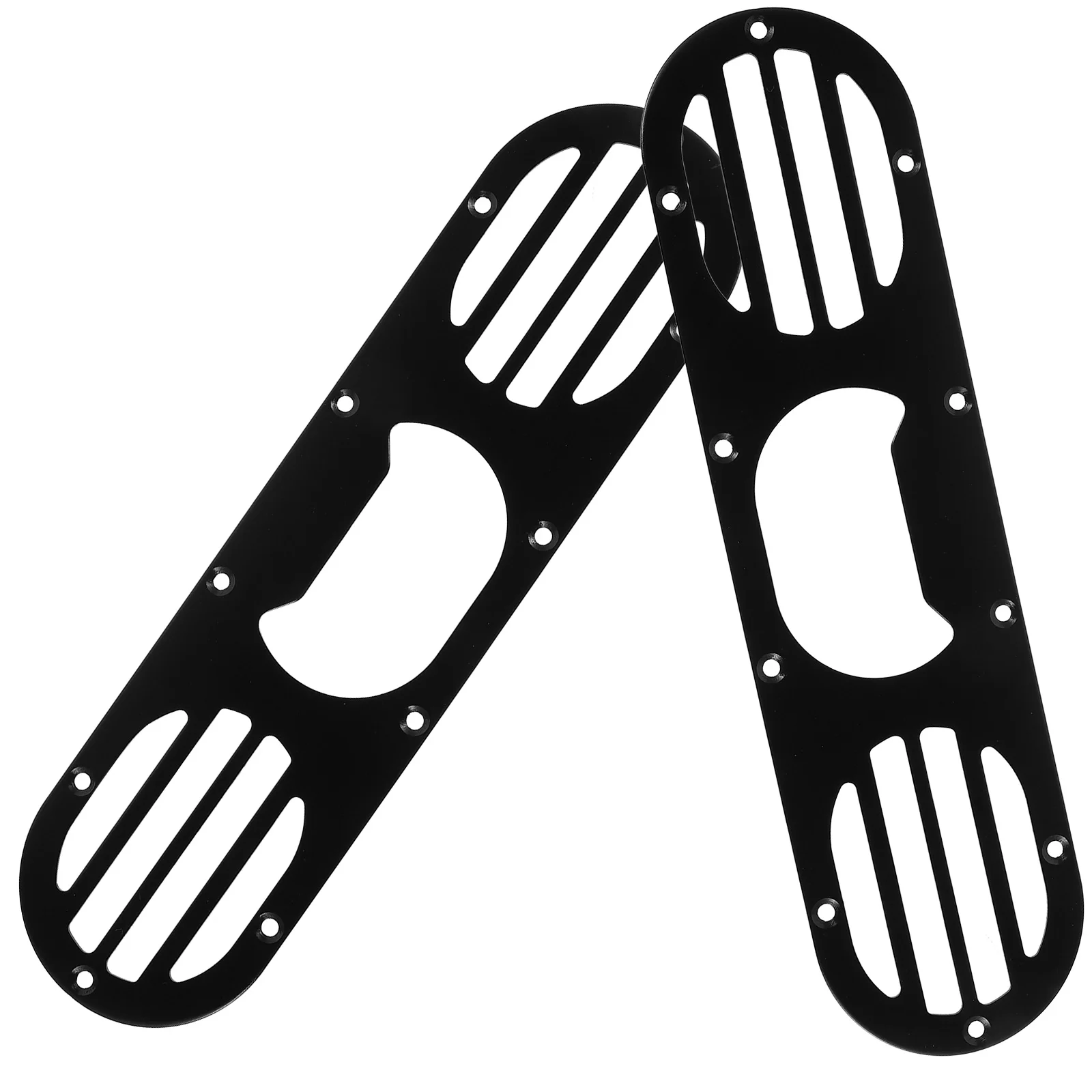 

2Pcs Rear Bumper Diffuser Panel Black Universal Car Air Diversion Modification Parts Enhance Appearance Improve Stability Reduce
