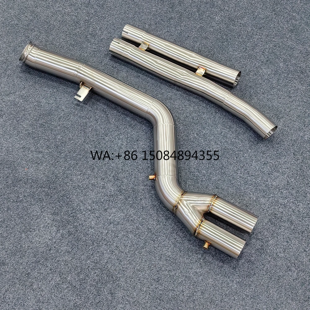 Exhaust Midpipe for B58 M240i G42/M340i G20/M440i G22 3.0T Ss304 Mid Pipes Valvetronic Remote Control SS304 Stainless Steel