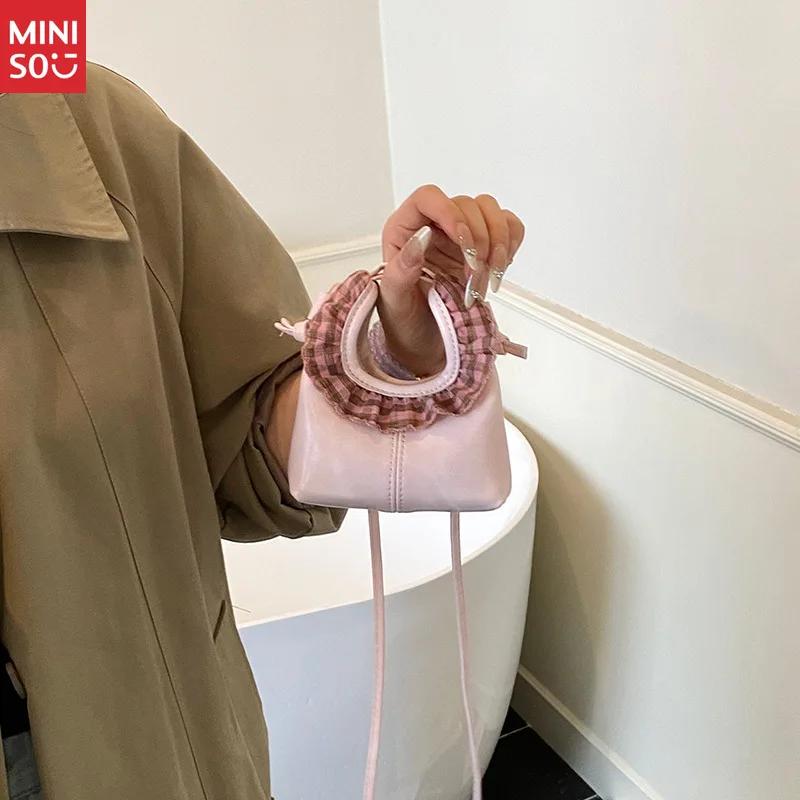 Miniso 2025 Korean Lace Mini Bag, Mother-Daughter Matching Purse Set