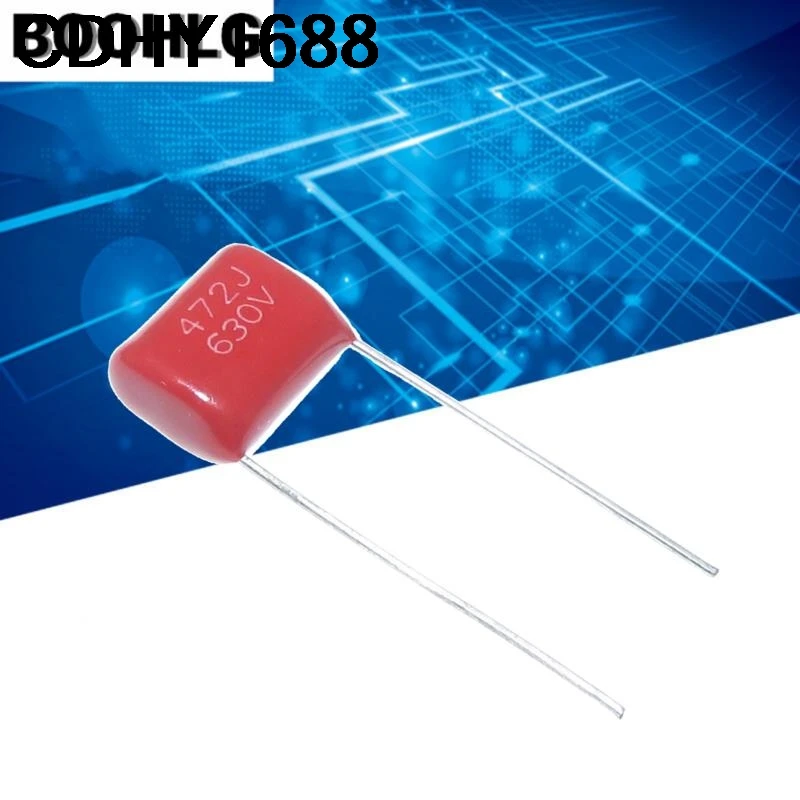 100 pz CBB 472 630 V 472J 630 V 0.0047 uF 4.7 nF P10 CBB22 Condensatore a film in polipropilene metallizzato