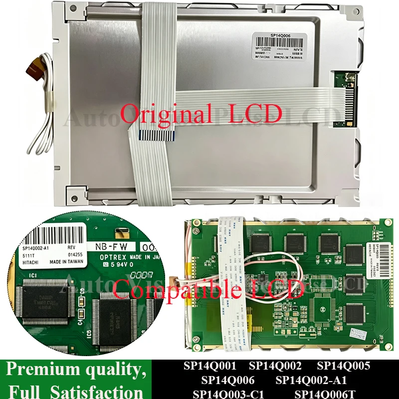 5.7 Inch Original Compatible SP14Q001 SP14Q002 SP14Q005 SP14Q006 SP14Q006T SP14Q002-A1 SP14Q003-C1 320 * 240 LCD Panel Screen