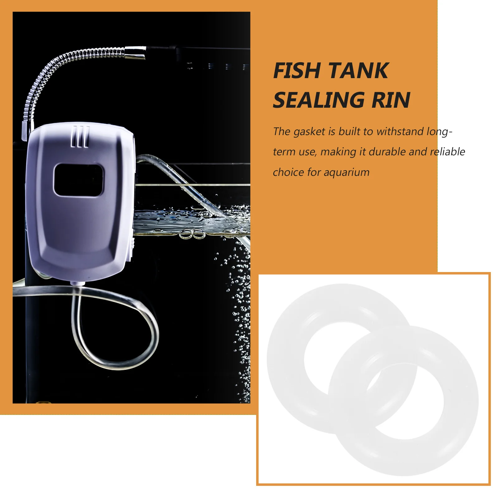 

5Pcs Aquarium Valve Sealing Gasket Durable Silicone Gasket for Fish Tank Accessories Water Tight Seal Safe Aquarium Accessories