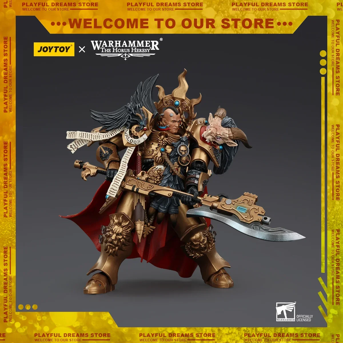 [PRE-SALE] JOYTOY Warhammer 1/18 Actiefiguren Constantin Valdor Captain-General van The Legio Custodes Decoratie Ornament