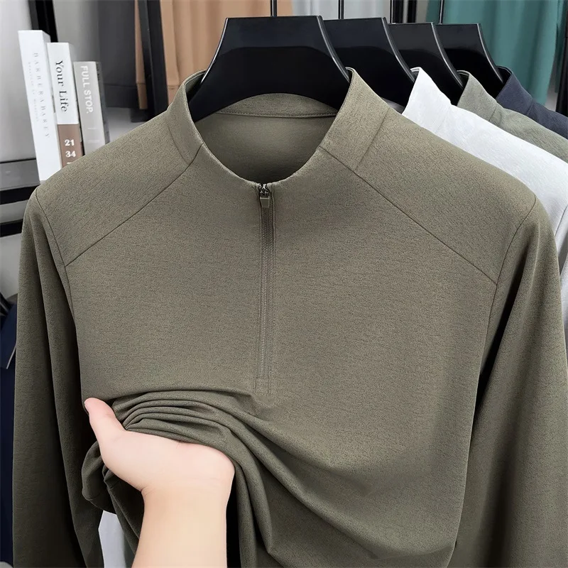 

Men's Sweatshirt 2025 Autumn Winter New Long Sleeve Sweatshirt Sporty Fashion Half Zip Loose Casual Sweatshirt