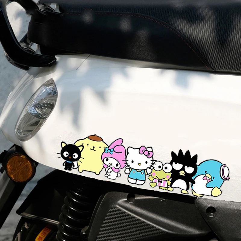 Sanrio Hello Kitty Car Sticker Car Handle Protective Film 3D Cute Car Door Stickers Waterproof Vinyl Decal Car Accessories Decor