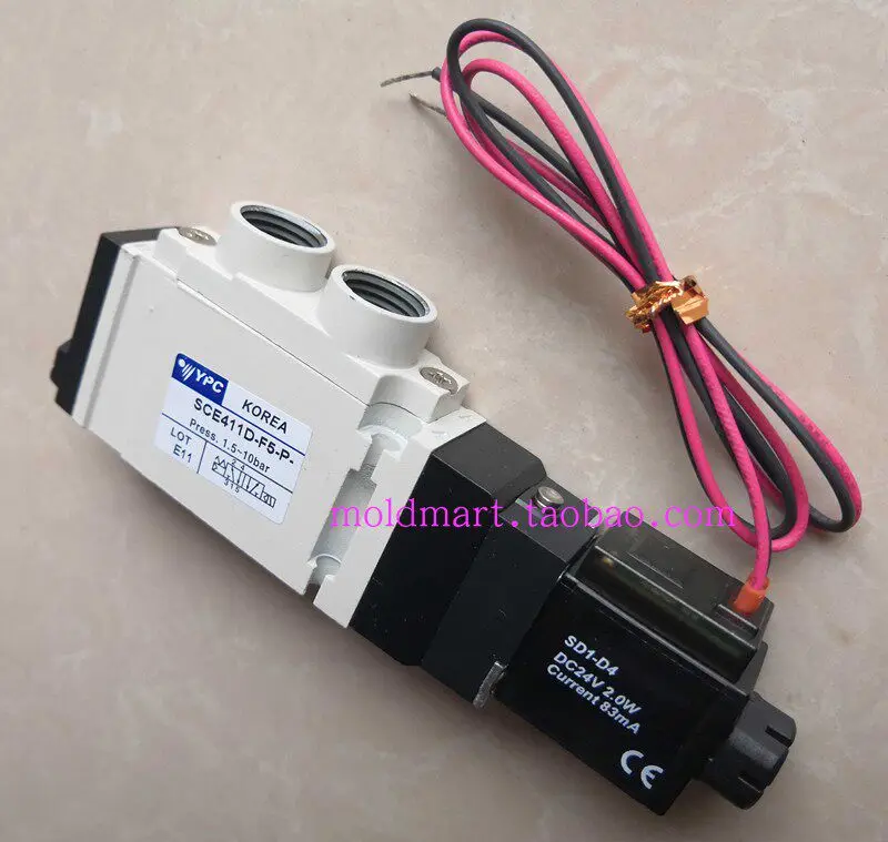 

Электромагнитный клапан YPC SCE411D-F5-P, катушка DC24V/AC220C SC2-D4, новый.