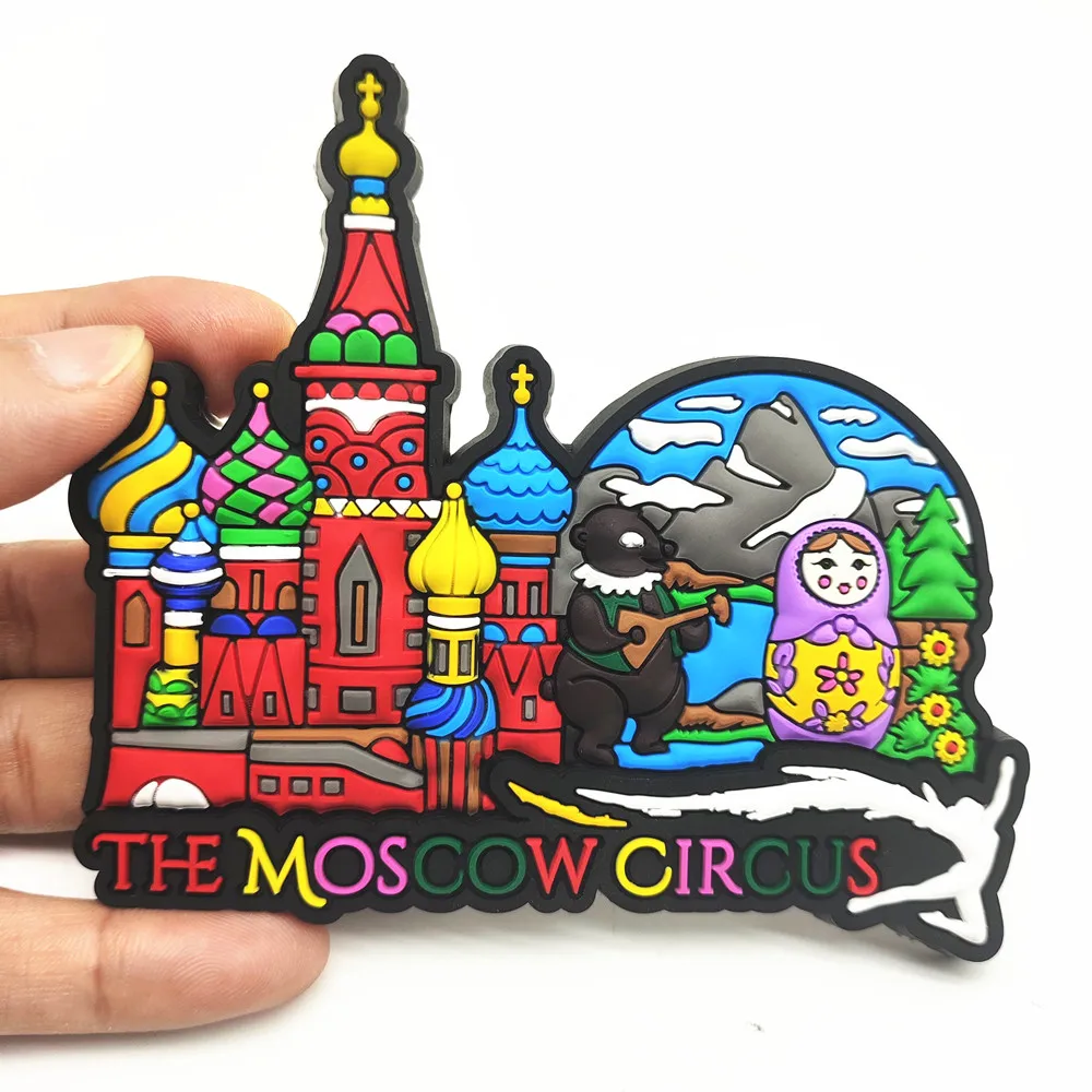 Morocco Vanuatu Jordan India Cancun Rubber Fridge Magnet Tourist Souvenirs  Refrigerator Magnetic Stickers Travel collection