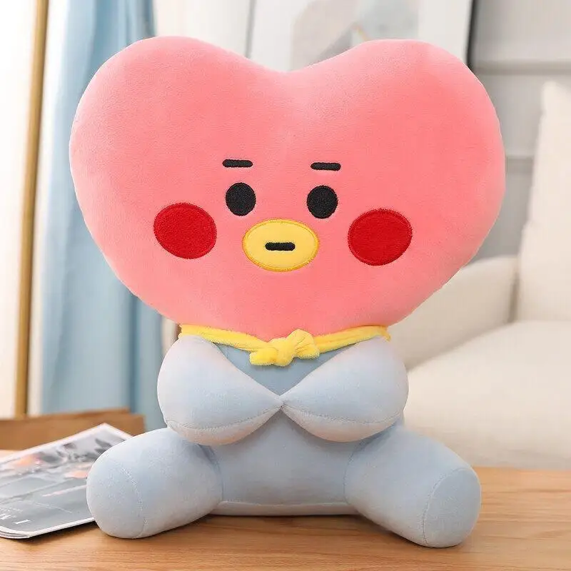 Anime Cartoon Bt21 Tata Cooky Chimmy Plush Toy Y2K Creative New Kawaii Children's Ragdoll Pillow Ornament Gift for Friends