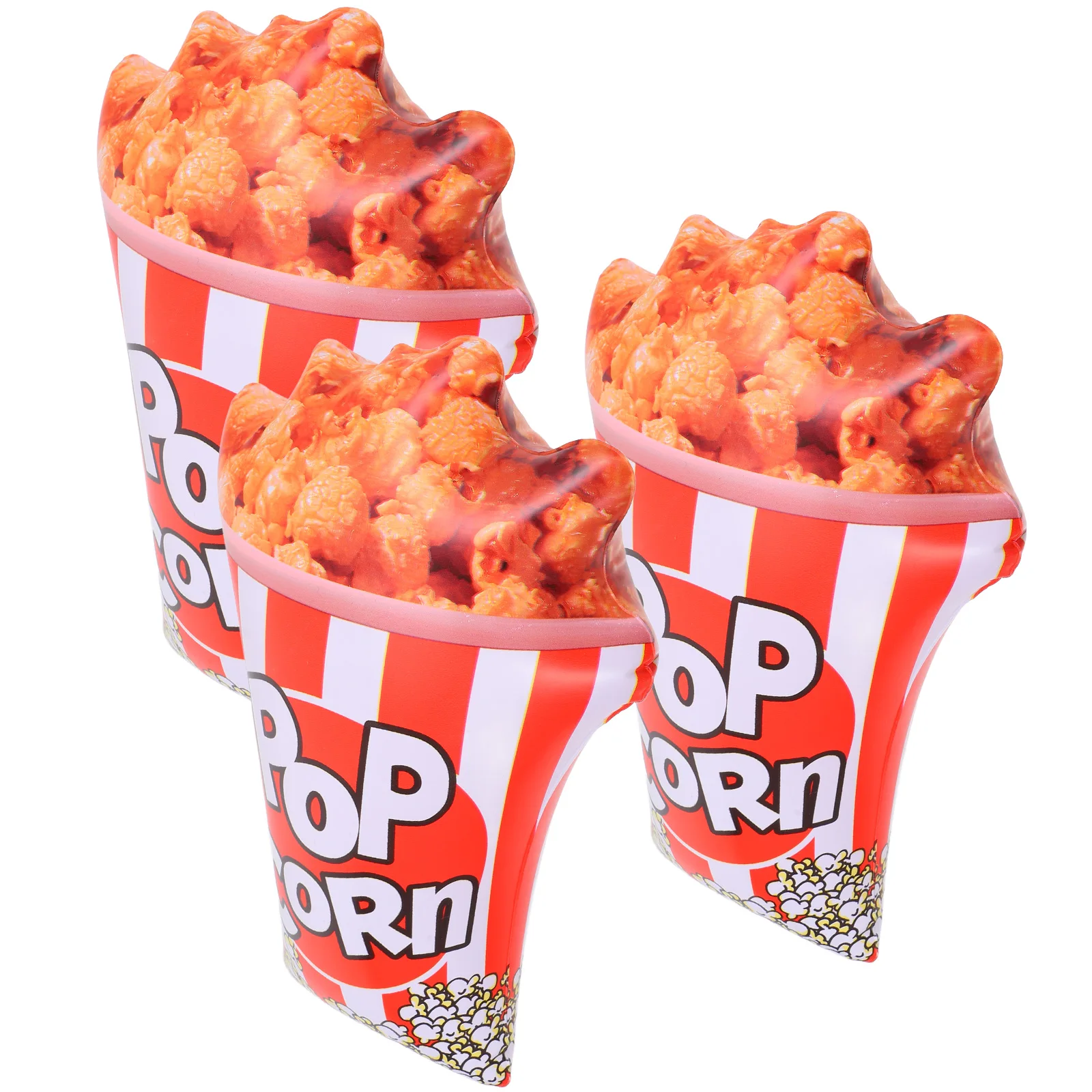 

3Pcs Inflatable Popcorn Movie Theme Party Decorations Carnivals Festive Atmosphere Reusable Popcorn Decorations