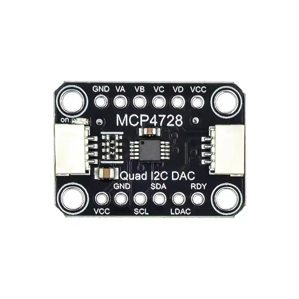 MCP4728 4-Channel DAC Module I2C EEPROM STEMMA QT Qwiic for Arduino