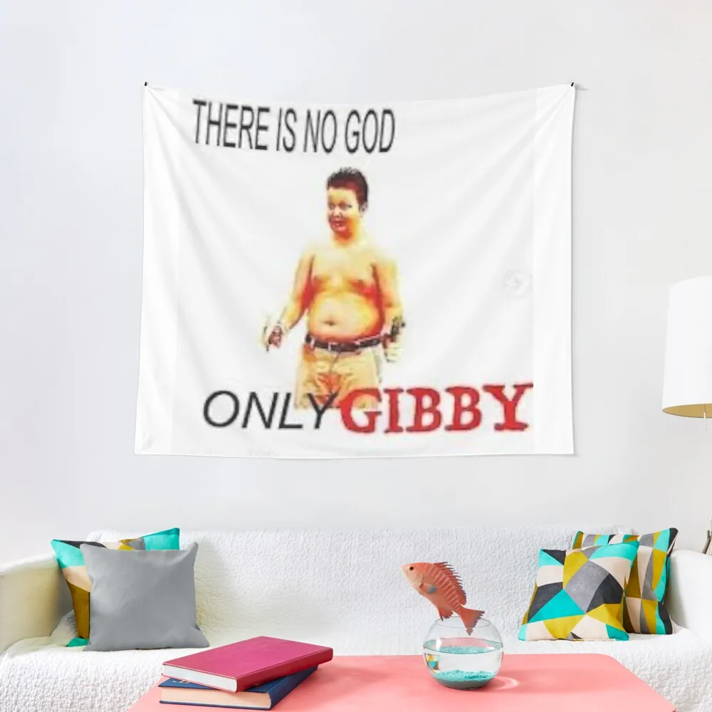 There is No God Only Gibby Tapestry Decorative Paintings Aesthetic Room Decor