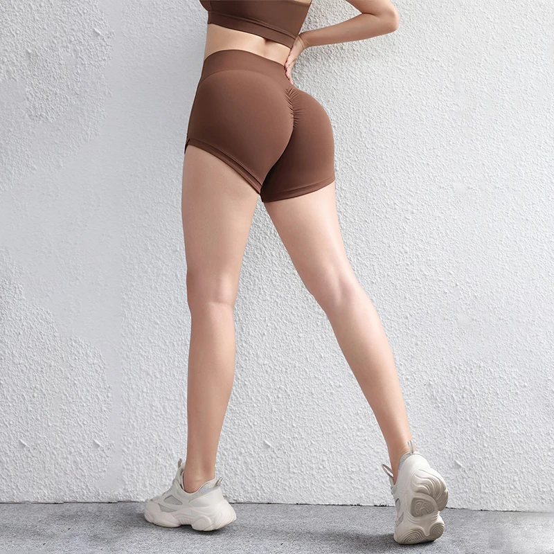 TRY TO BN Yoga Sports Shorts Pants Scrunch Leggings Fitness High Waist Workout Tight Women Jogging Cycling Training Gym Clothing
