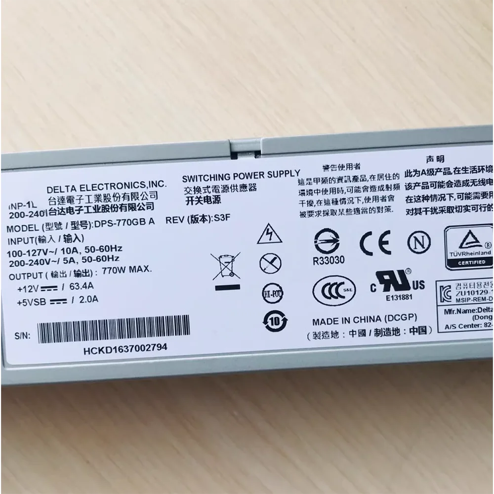 DPS-770GB A CDPS-770GB DS800-G25 770W Server Power Supply
