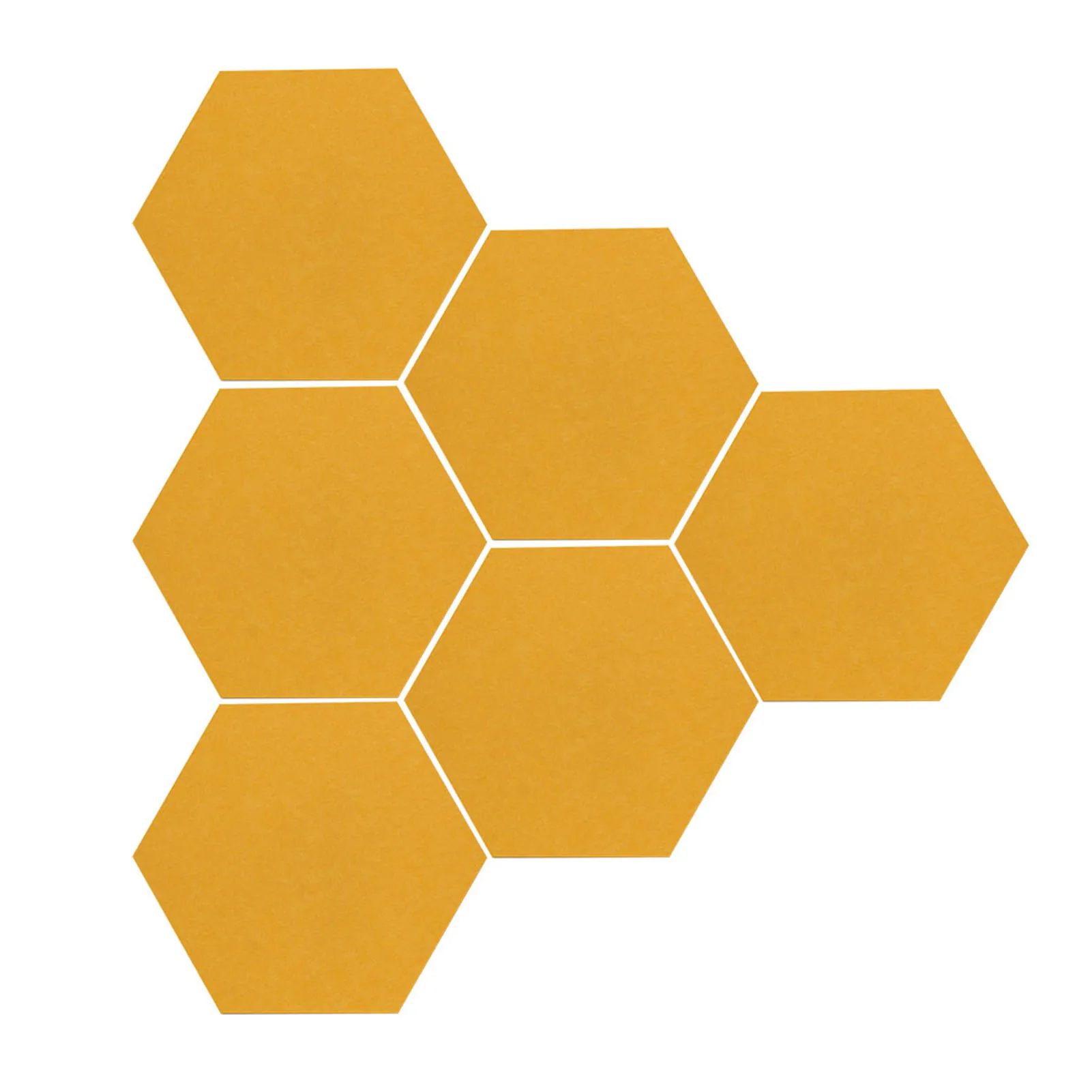 6pcs Nursery Home Decor Memos Display Hexagon Cork Board Self Adhesive Photos Living Room Bedroom Modern For Wall Drawing Notice