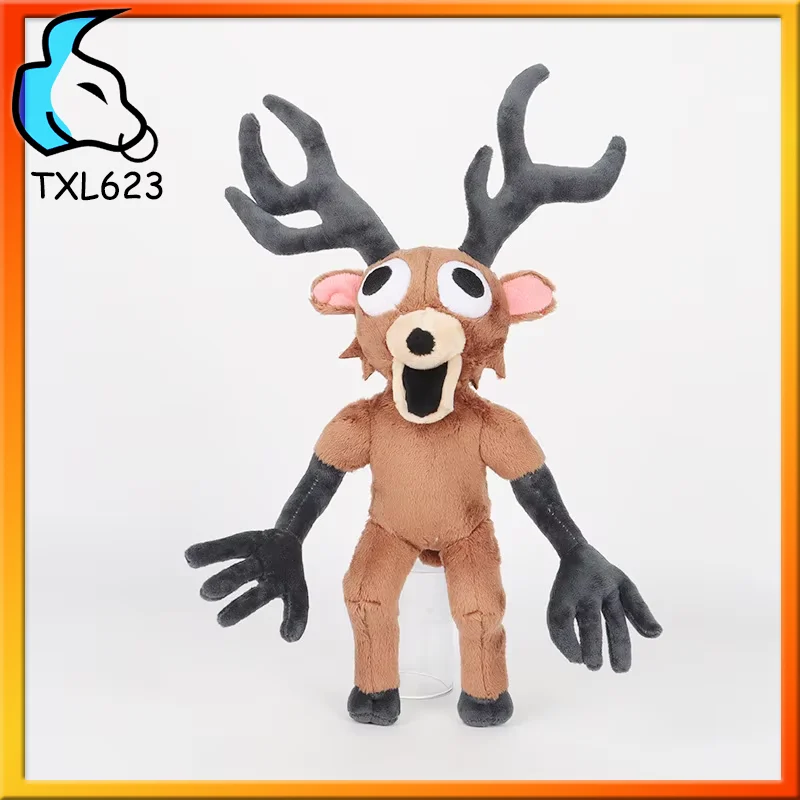 

Cartoon Deer Plush Toys Soft Cotton Stuffed Doll Anime Animal for Kids Holiday Christmas Gift 99 Nights in the Forest Theme