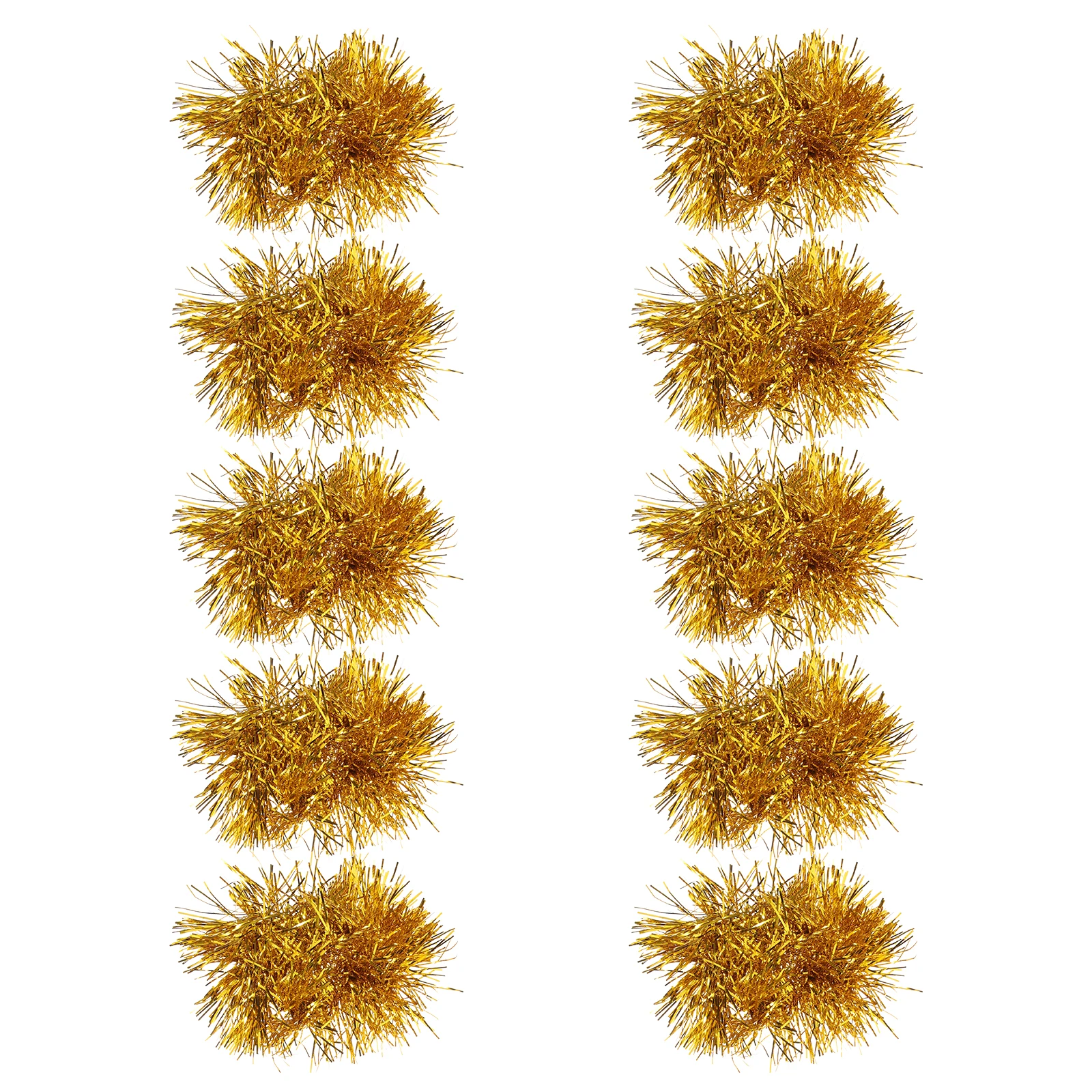 

10pcs Gold Pom Poms Cheerleading Wristbands Sequins Flowers Sports Meeting Prop Lightweight Child Accessories