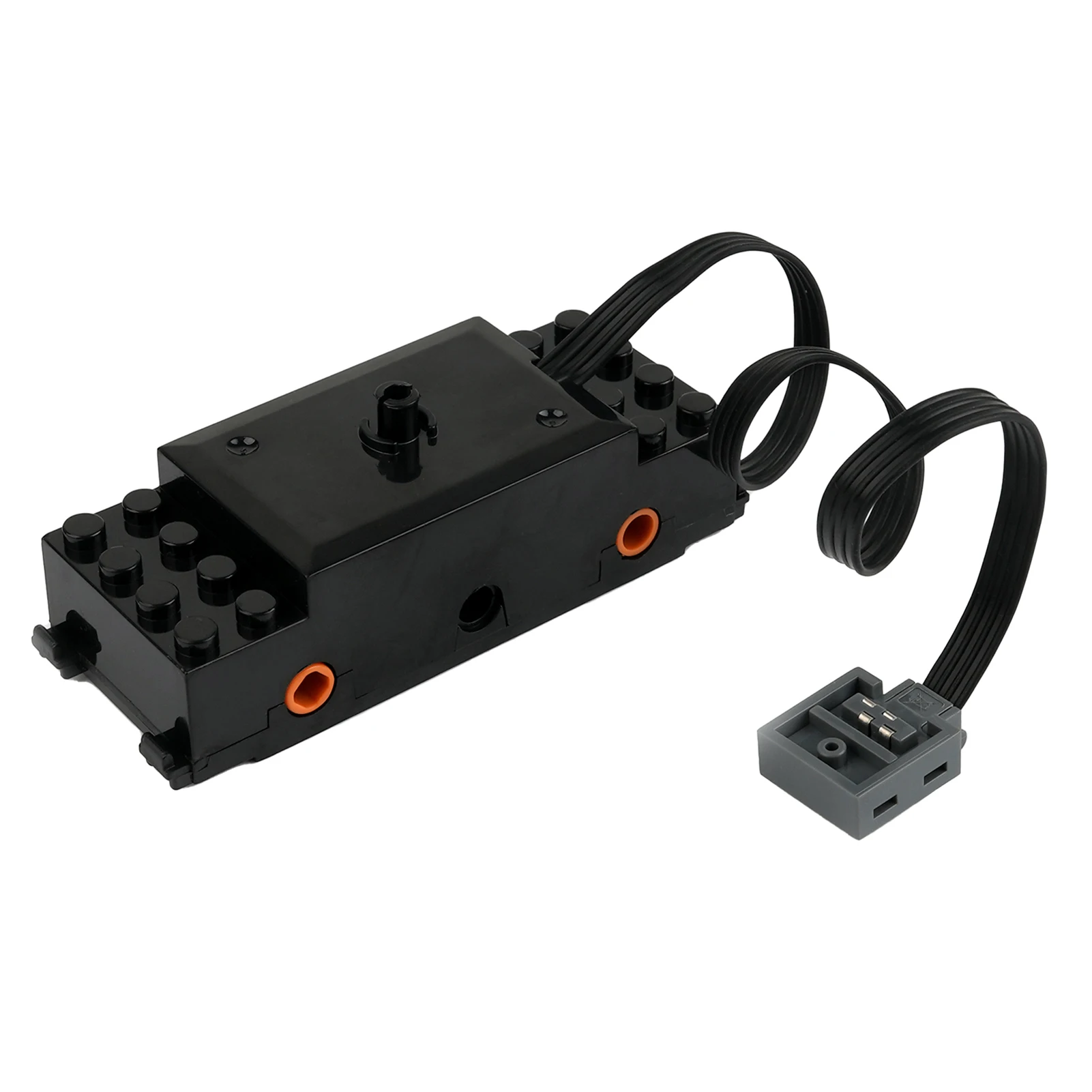 1/2/4 Piezas Motor de tren con ruedas y eje, Bloques de construcción 88002, Motor de potencia de alta velocidad para kit de rieles de tren MOC, Modificación de mejora de potencia