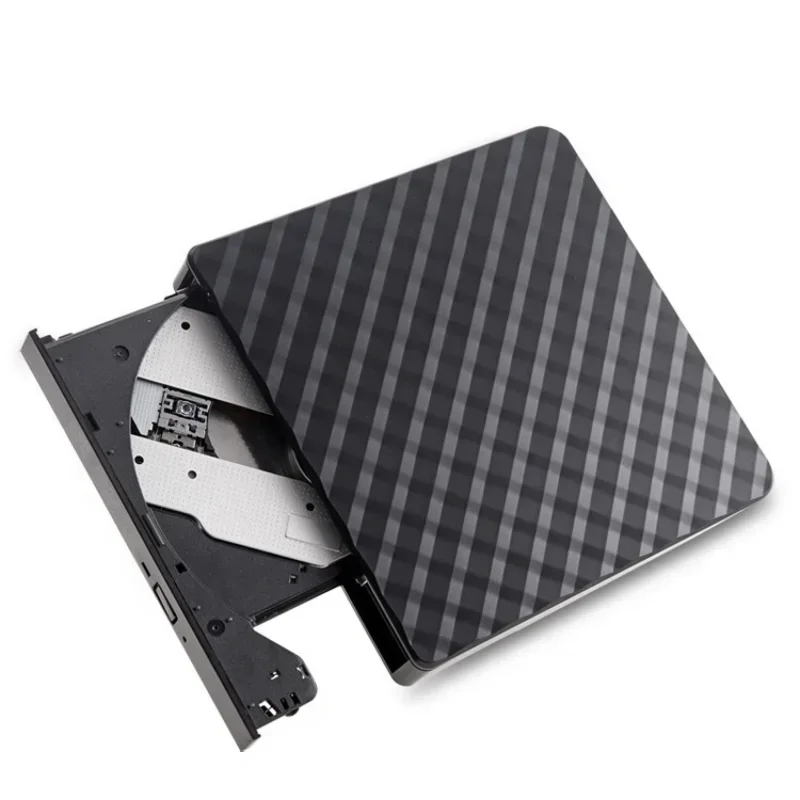 

Портативный USB 3.0 внешний CD/DVD ROM CD-плеер, записывающее устройство с оптическим приводом для портативного компьютера, ПК, черный, белый