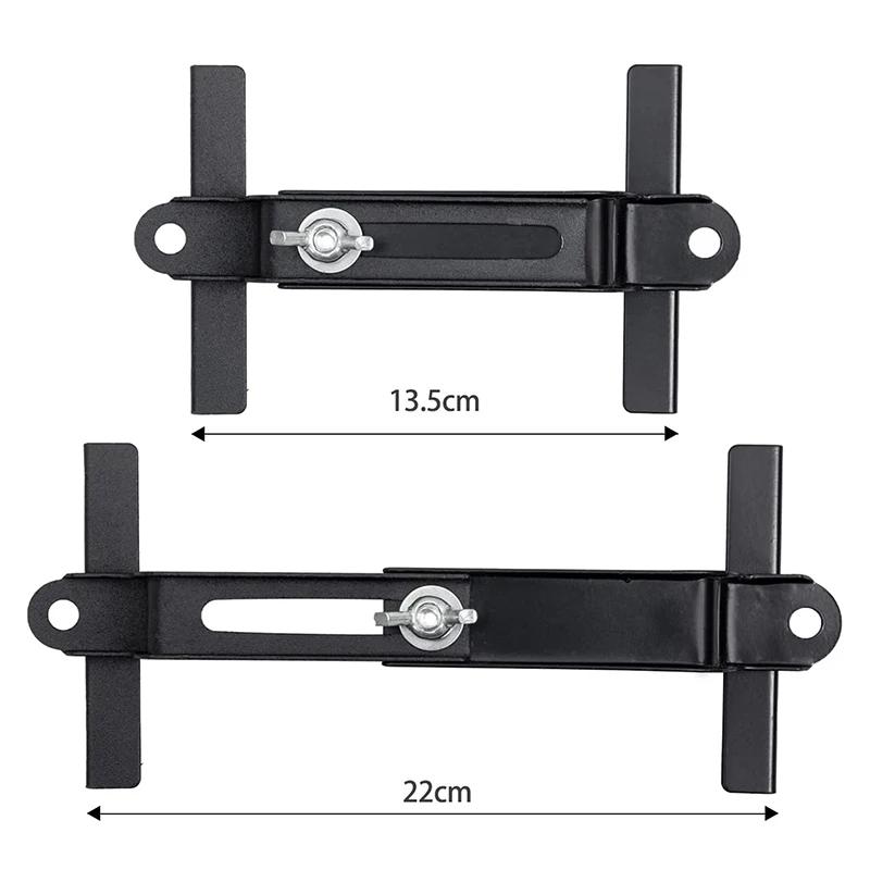 New Universal Car Adjustable Battery Tray Bracket Storage Battery Holder Tray Mount Hold Down Clamp Bracket Kit For Auto SUV