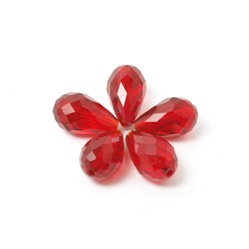 8x11MM/10X15MM 10pcs NiceBeads Water Drop Glass Crystal Beads Colorful For DIY Necklace Bracelat Jewelry Making