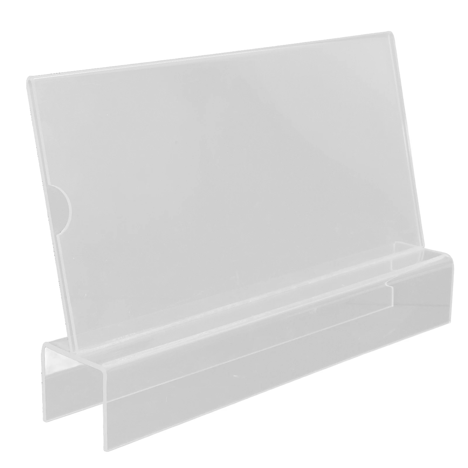 

Acrylic Desk Name Plate Workstation Badge Position Card Display Holder Clear Space Saving Office ganization for Stores