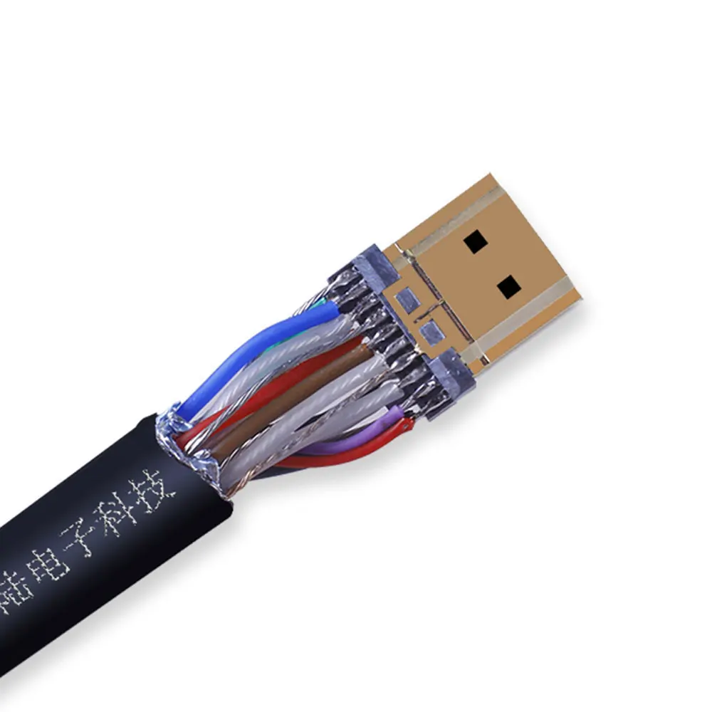 1 szt. Głowica HDMI HDMI DIY spawane złącze kabla o wysokiej rozdzielczości 2.0 złącze o wysokiej rozdzielczości 10.5mm 8.6mm