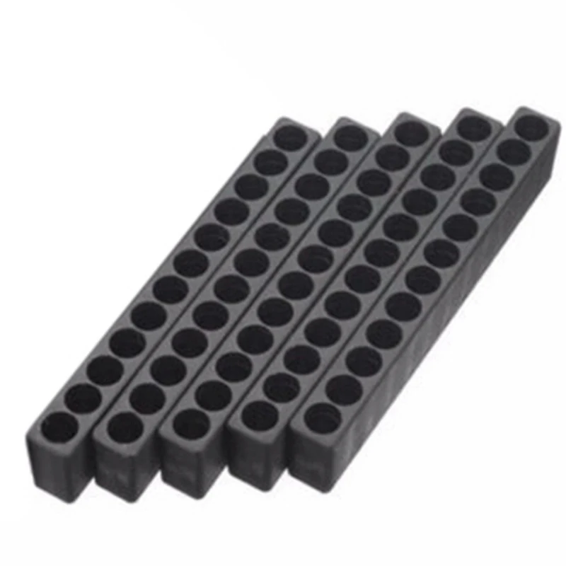 

5pcs 10 Holes/ 12 Holes Black Plastic Screwdriver Driver Bit Storage Case Holder For Storing Hex Screwdriver Bits