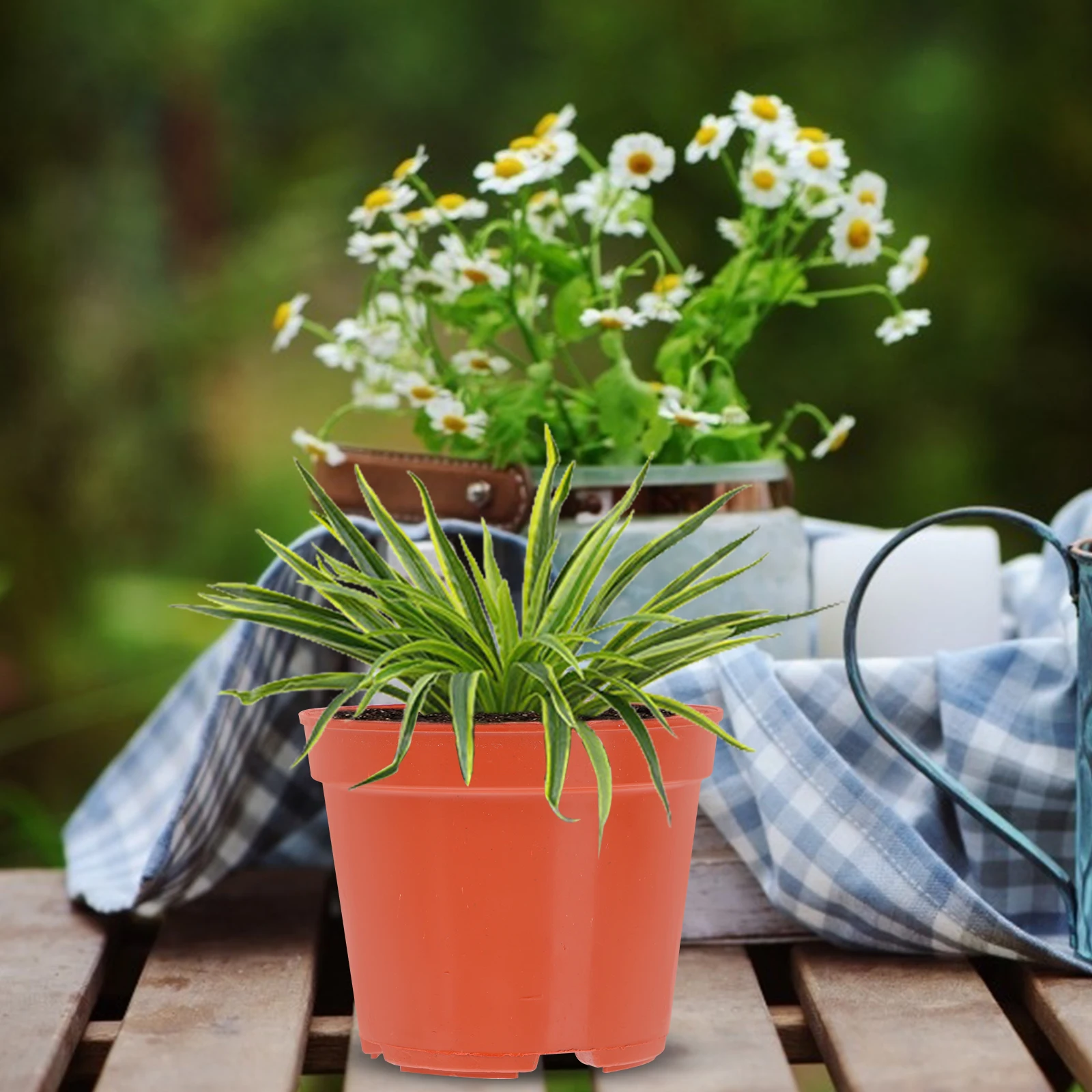 

30Pcs Seedling Starter Pots Plastic Flowerpot with Drainage Holes for Indoor Outdoor Garden Succulents Nursery Plant Container