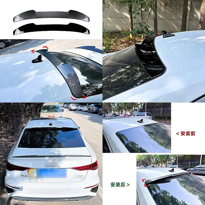 

For Audi A3 8Y Sedan 2021+ Blade Style Roof Spoiler Wing Rear Trunk Lip