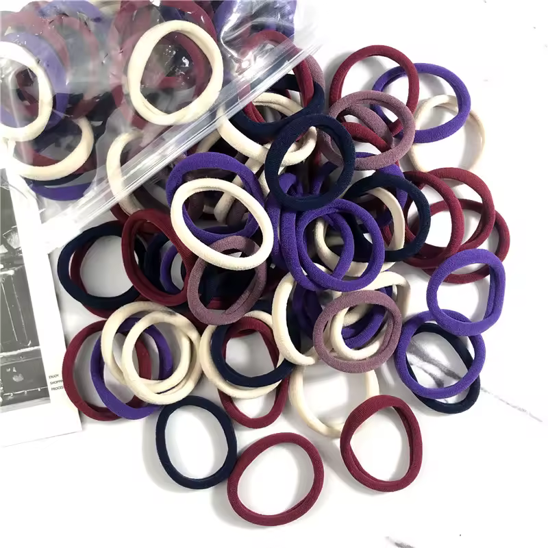 20/50PCS/Set Hair Bands for Women Girl Basic Hair Rubber Ties Ropes 4cm Simple Elastic Headband Hair Accessories Ponytail Holder - Image 22
