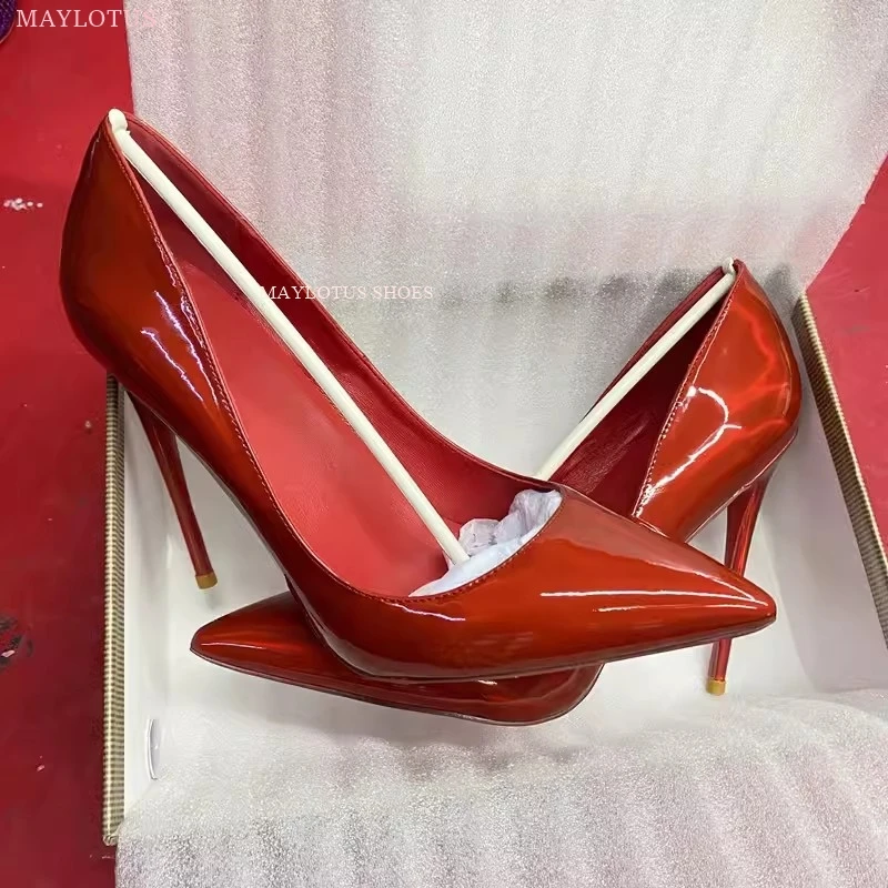 Shoes Women Pumps Fashion High Heels Shoes RED GOLD BLUE White Shoes Women Wedding Shoes Ladies Stiletto Women Heels 2024