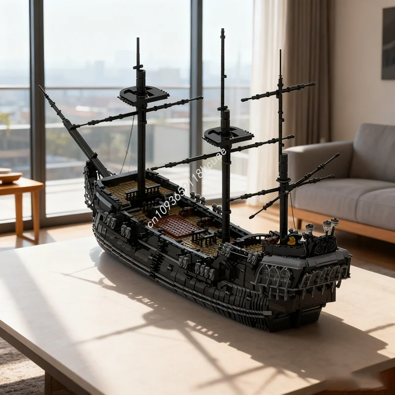 

7398pcs MOC The Black Pearl Model Building Blocks Construction Assemble DIY Christmas Gift Creative Education Brick Toy Kids