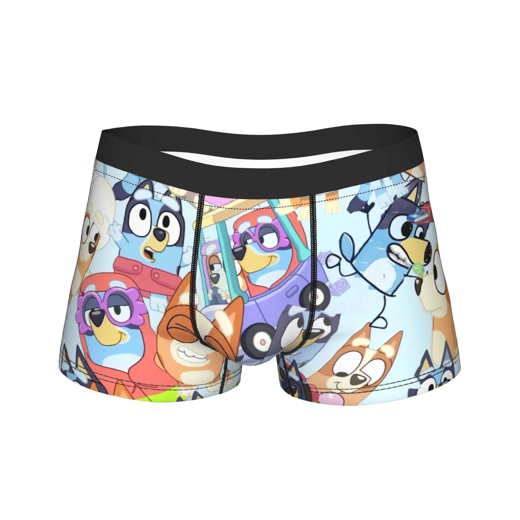 Cartoon Blueey Cute Dog Underwear  Comfortable Underpants Printed Shorts Briefs For Men Pouch Plus Size Boxer Shorts