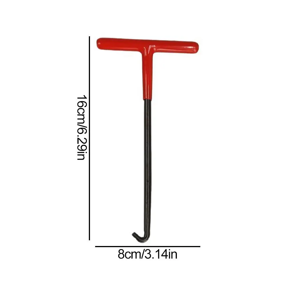 دراجة نارية العادم خطاف بنابض T على شكل مقبض العادم الأنابيب الربيع مجتذب المثبت السنانير أداة إصلاح لإزالة الينابيع #6