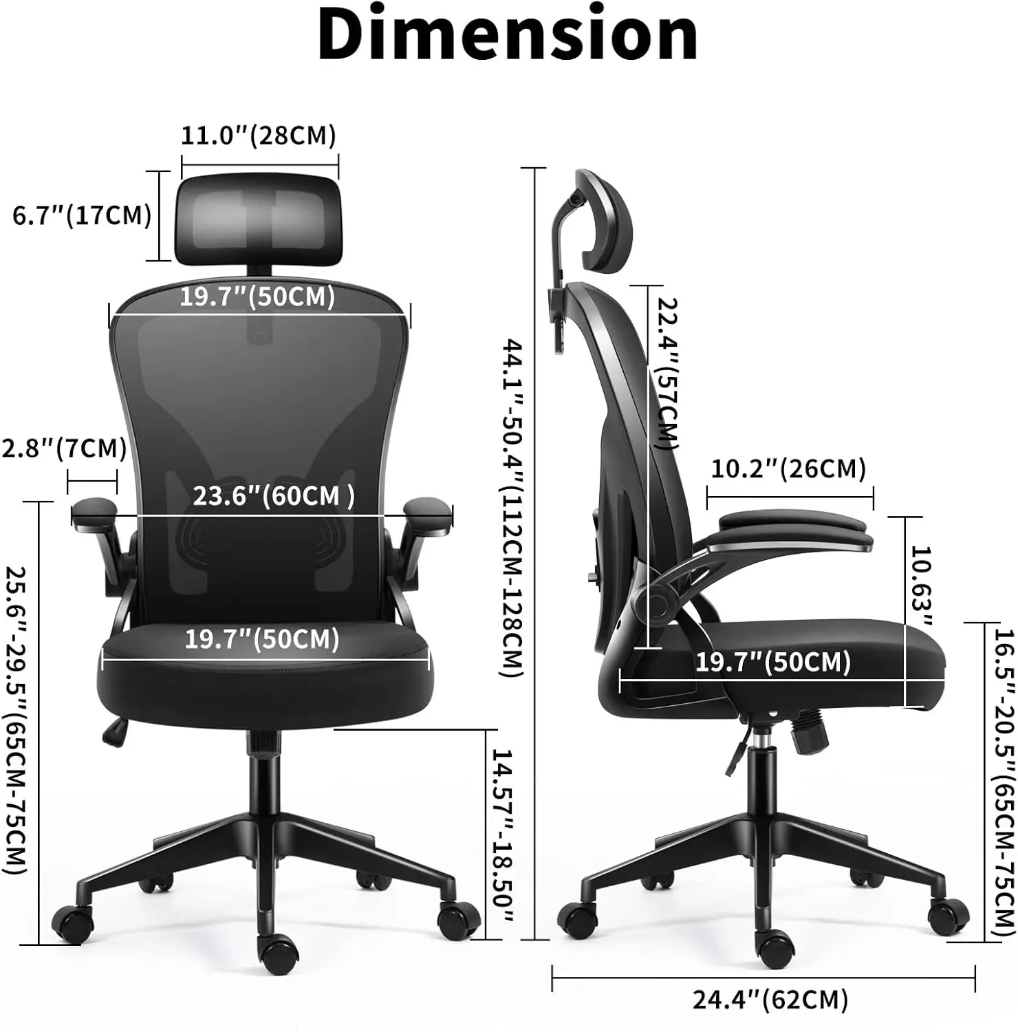 Office Chair, High Back Ergonomic Desk Chair, Thicken Large Seat, Adjustable Headrest and Lumbar Support,  gaming chair