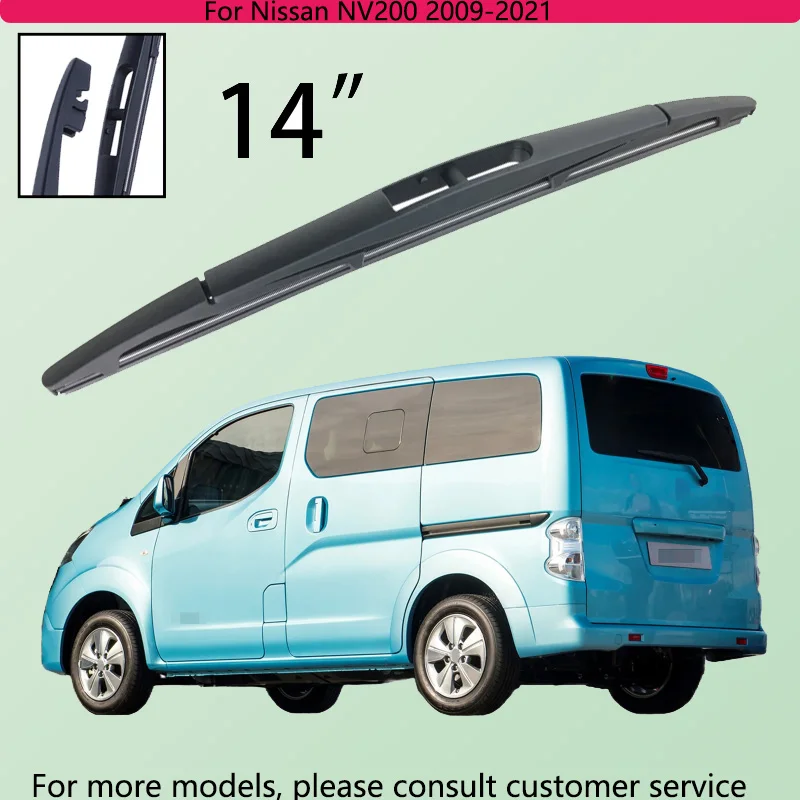 

For Nissan NV200 2009-2021 Car Accessories 14" Rear Windshield Windscreen Washer Wiper Blade