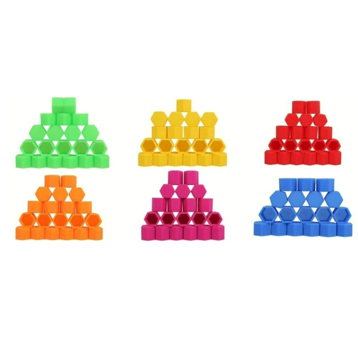 

20Pcs Wheel Nut Covers Silicone Lug Nut Protectors Easy Fit Rust Proof Bolt Caps 17mm Green Car Wheels Decoration