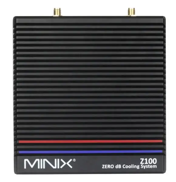 MINIX Z100-0dB Mini PC, Intel N100 Quad-Core 3.4GHz, 8GB DDR4 RAM 256GB SSD, Dual Band WiFi 6 Bluetooth 5.2, 2*HDMI 4K@60Hz Dual