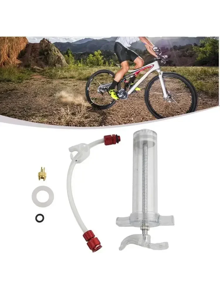 AliExpress 1set MTB Bike Sealant Injector Tubeless Tyre Tire 50ml Kit Mountain Road Bicycle Tire Repair Fluid Refill Tool Cycling Accessory