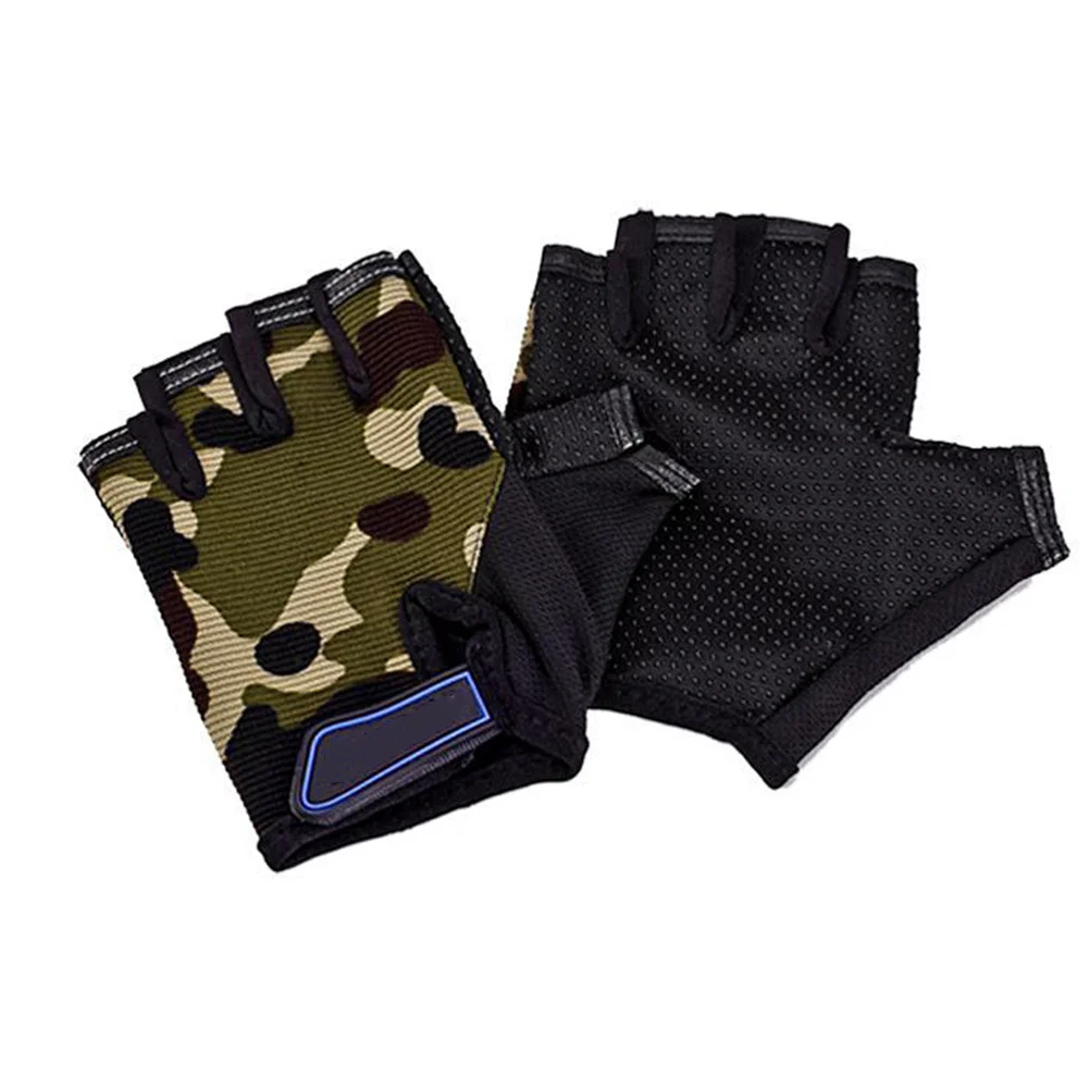 1 par luvas de ciclismo meio dedo luvas esportivas durável anti skid para escalada de montanha atividades ao ar livre
