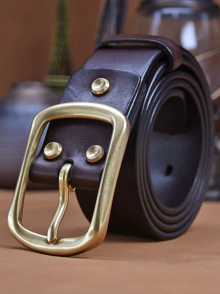 men's-pure-cowhide-belt-with-copper-buckle-middle-age-casual-fashion-leather-belt-for-jeans-stylish-trendy-handmade-stitching