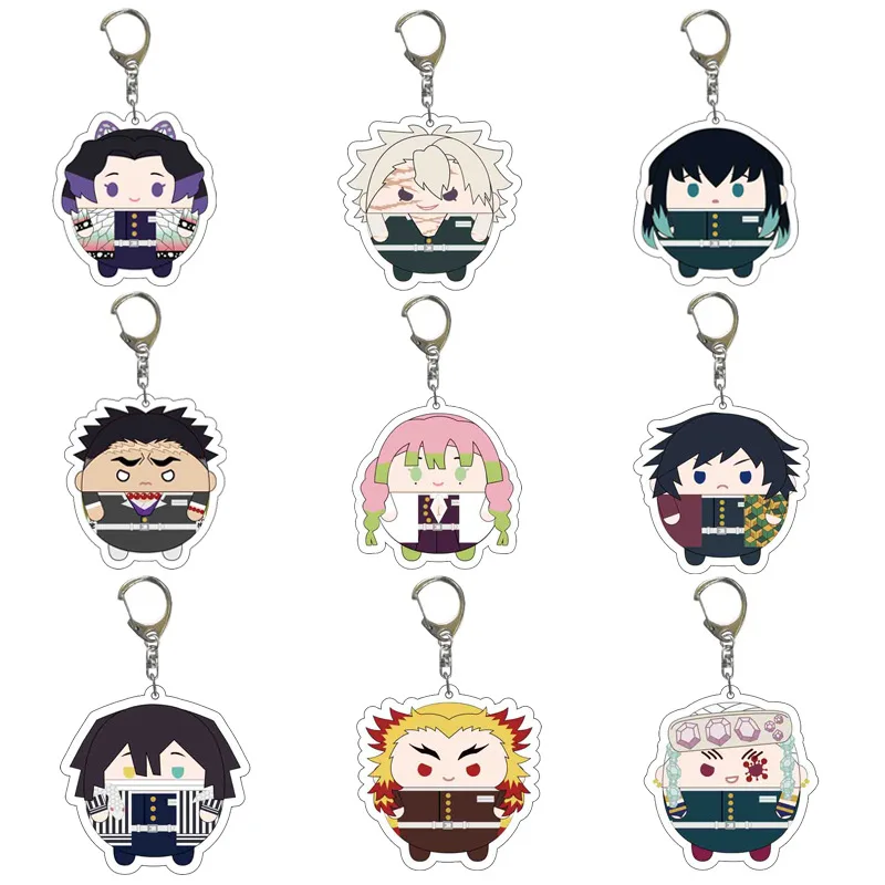 Anime Demon Slayer Tokitou Muichirou	Cosplay Fatty Lucency Pendant Keychain  Ambitus