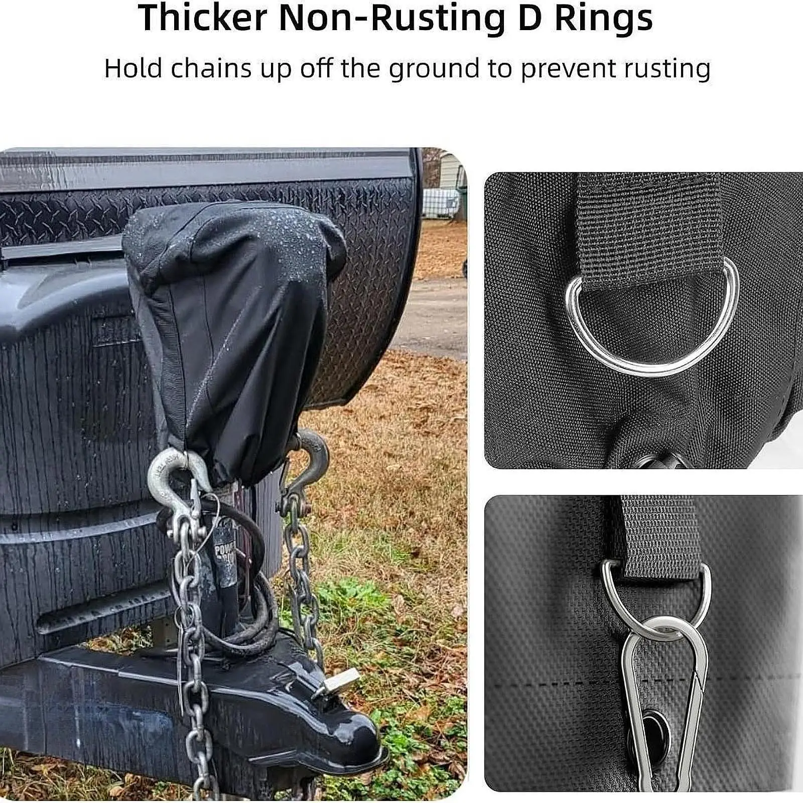 

RV Electric Tongue Socket Cover, High Performance Practical Universal Jack Protective Cover Oxford Cloth Fully Cast Jack Jack,